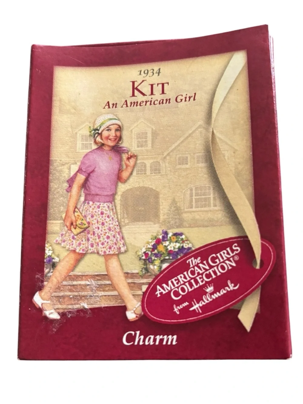 Hallmark American Girls Collection KIT Charm For Bracelet 2002 Silver Tone